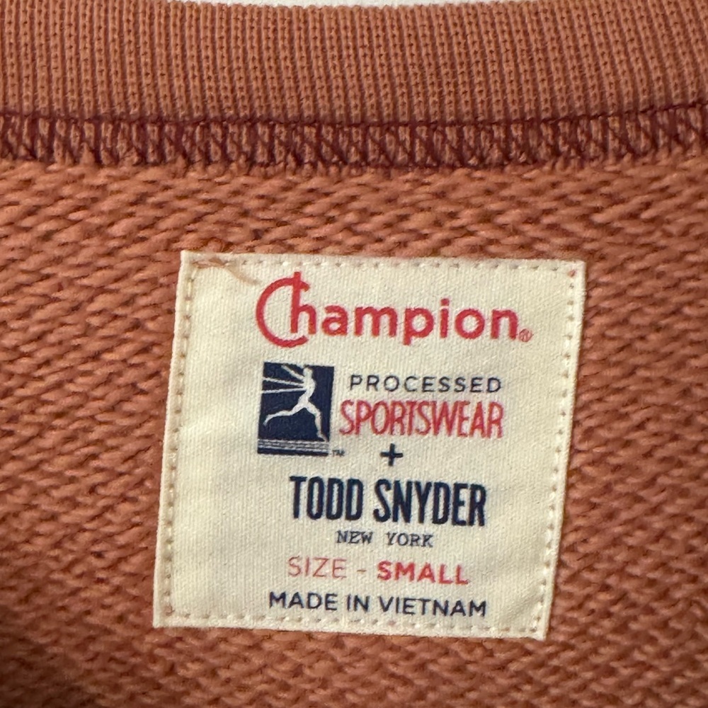 Todd Snyder x Champion Men Small Sweatshirt & Jogger Set NWOT 100% cotton - Picture 13 of 15